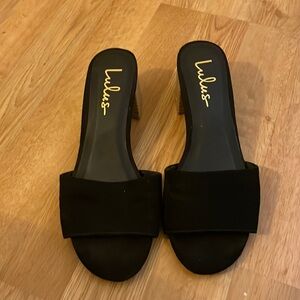 LULUS SUEDE MULE SANDAL